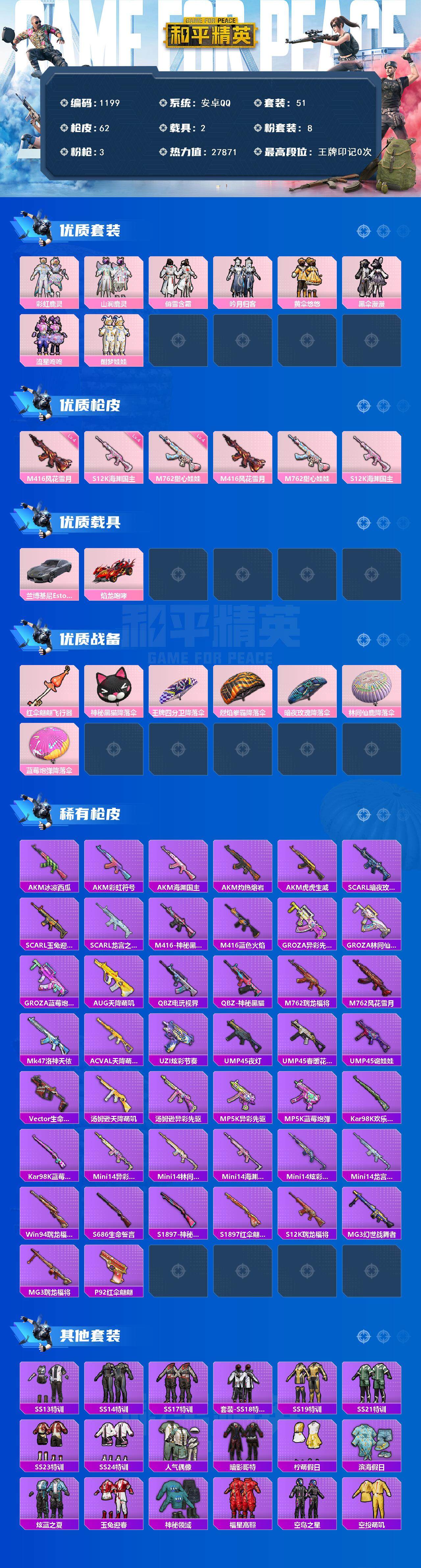 HPQM3446031和平精英账号详情图4