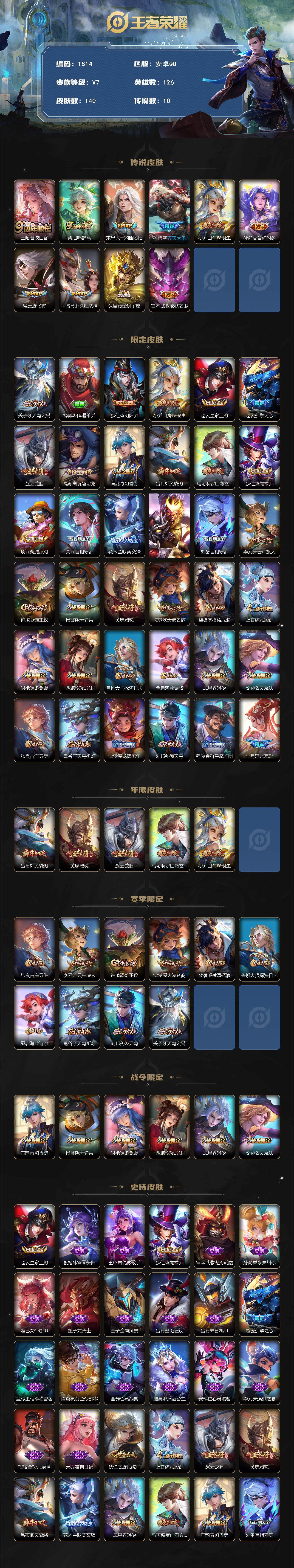 WZCMW3461093王者荣耀账号详情图2