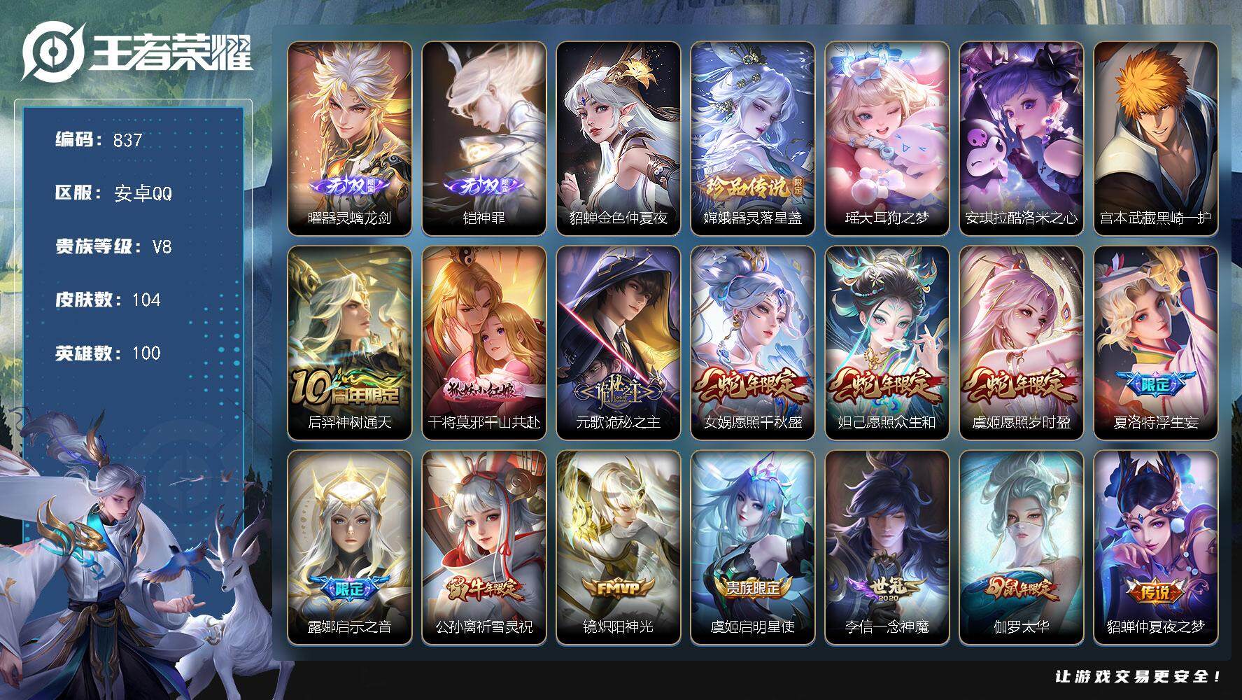 WZLFY3482566王者荣耀账号详情图2