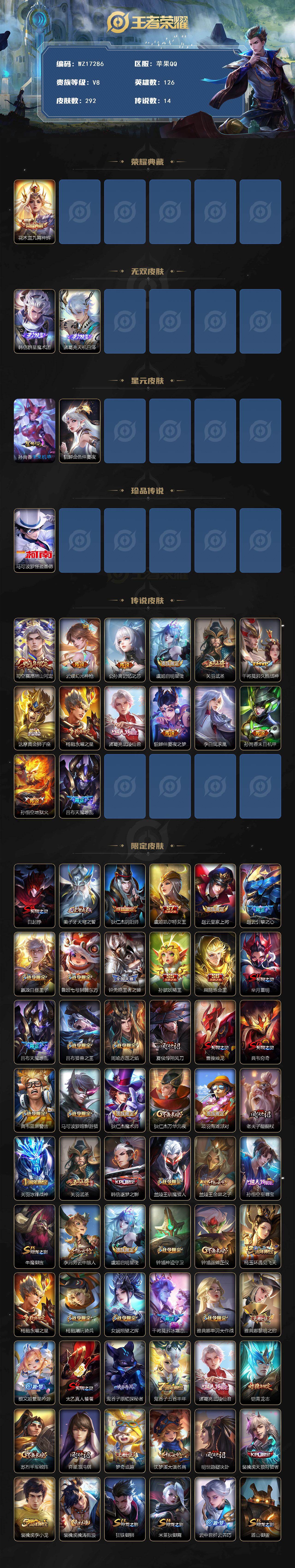 WZ03410489王者荣耀账号详情图2