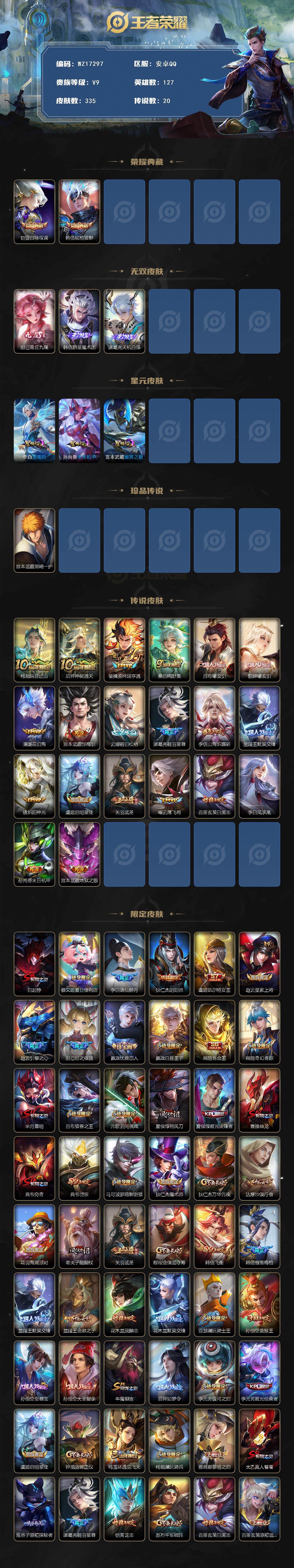 WZ03410495王者荣耀账号详情图2