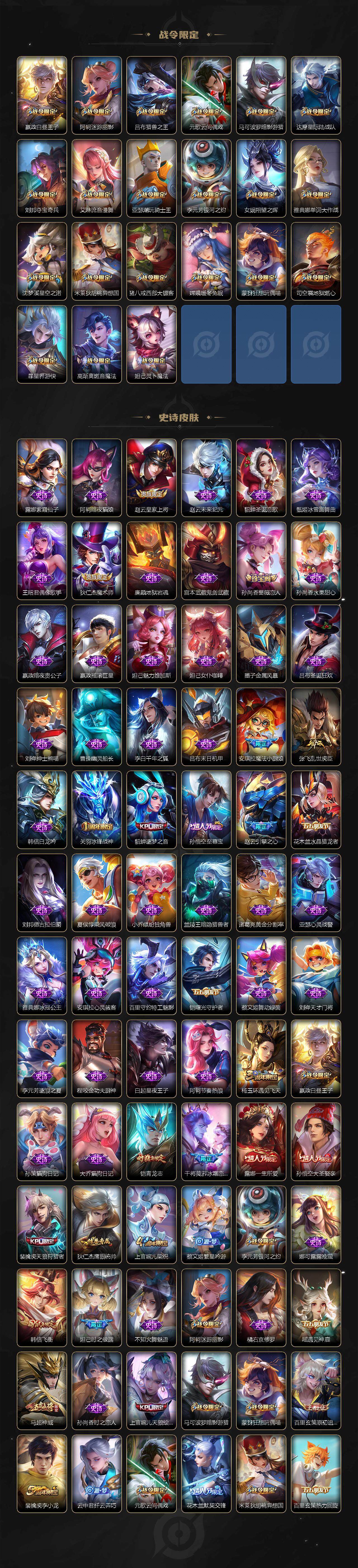 WZ03410503王者荣耀账号详情图4 WZ03410503王者荣耀账号详情图4