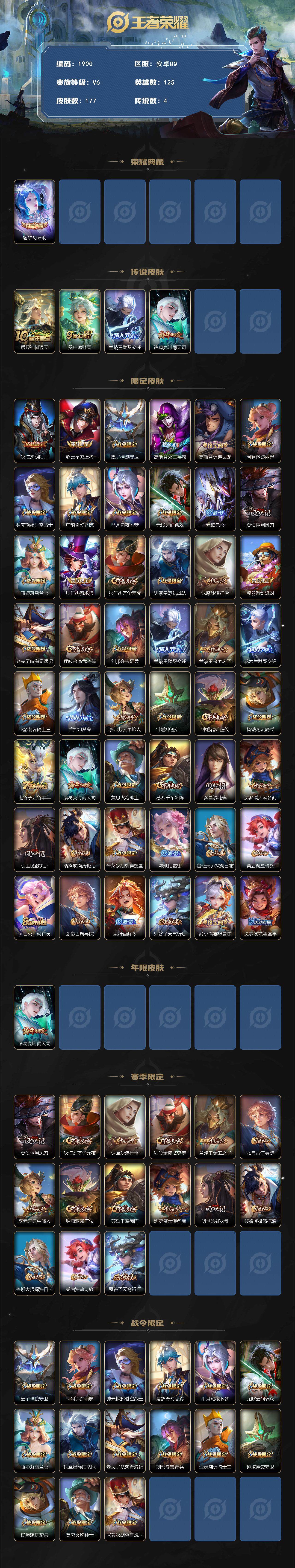 WZCMW3463108王者荣耀账号详情图3