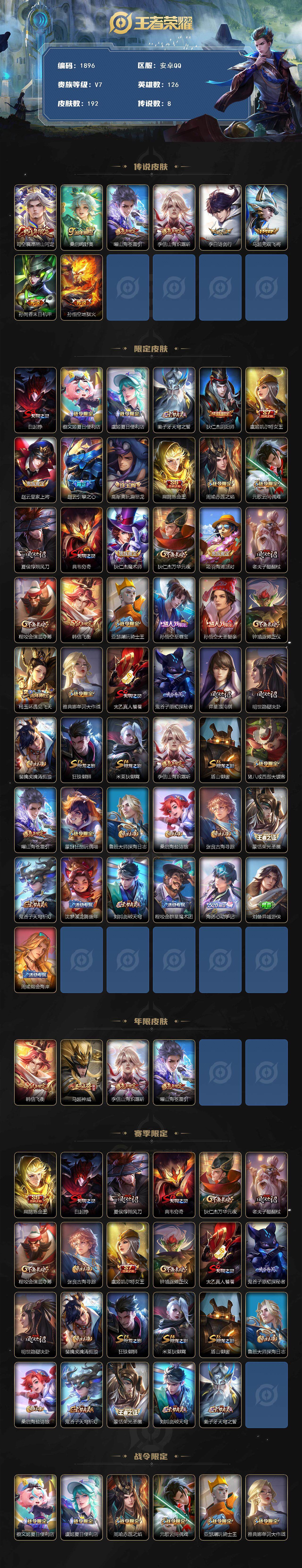 WZCMW3463111王者荣耀账号详情图3