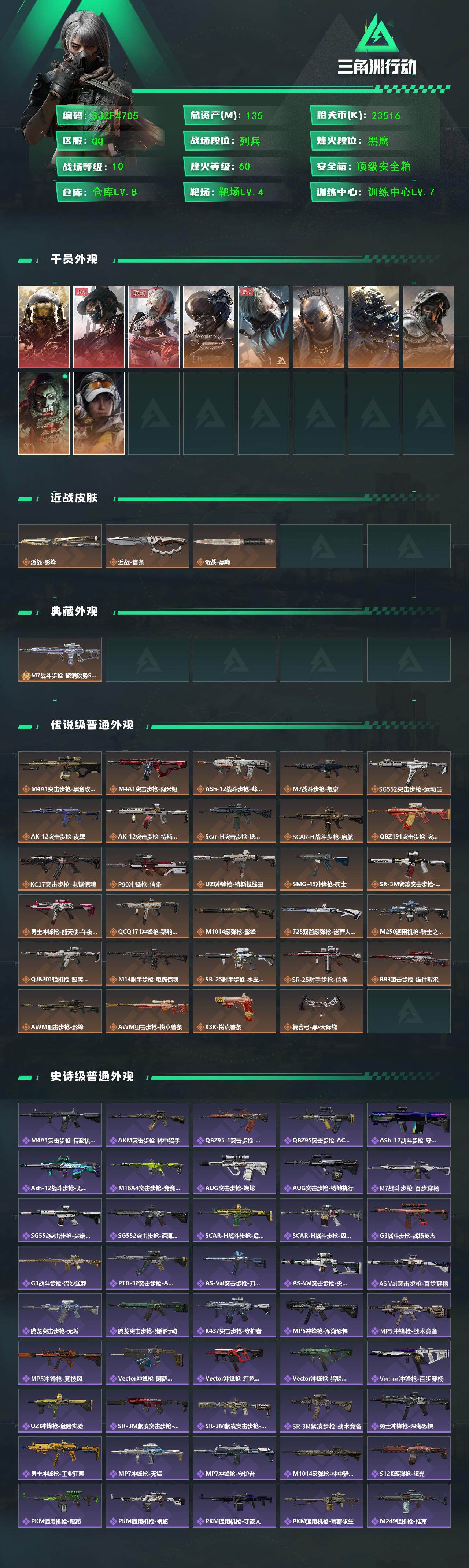 SJZQM398185三角洲行动账号详情图4