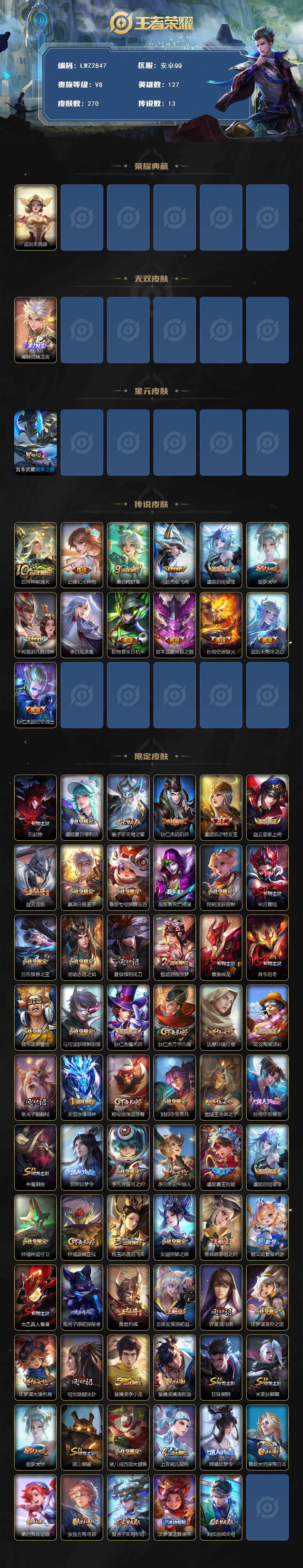 WZCMW3465694王者荣耀账号详情图3