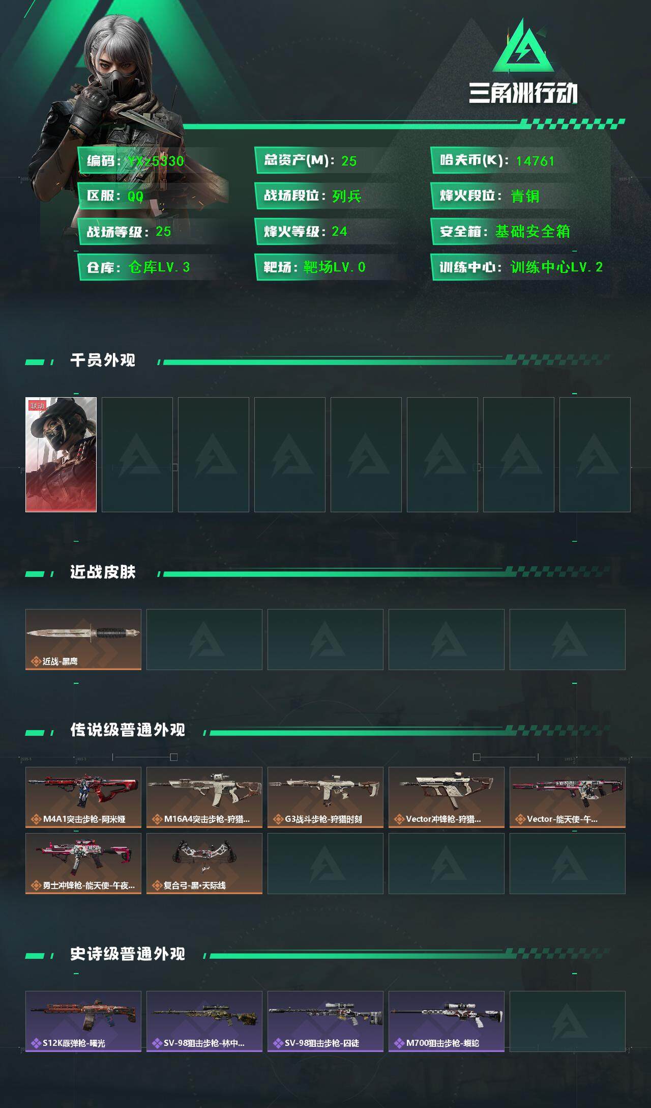 SJZCMW45380三角洲行动账号详情图2