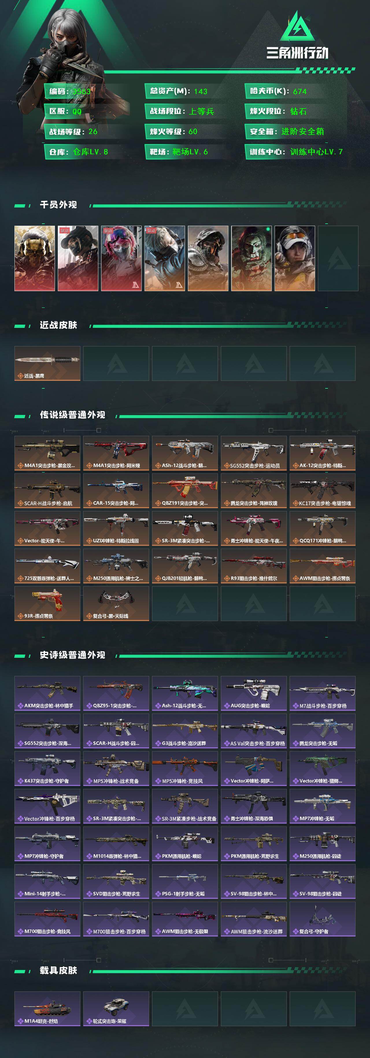 SJZCMW434334三角洲行动账号详情图2