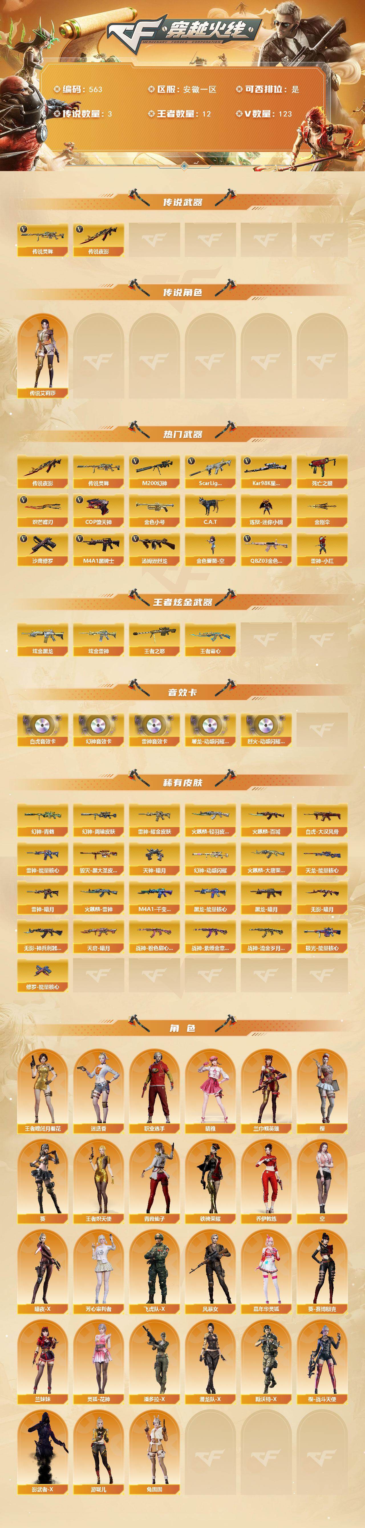 CFCMW422176穿越火线账号详情图2