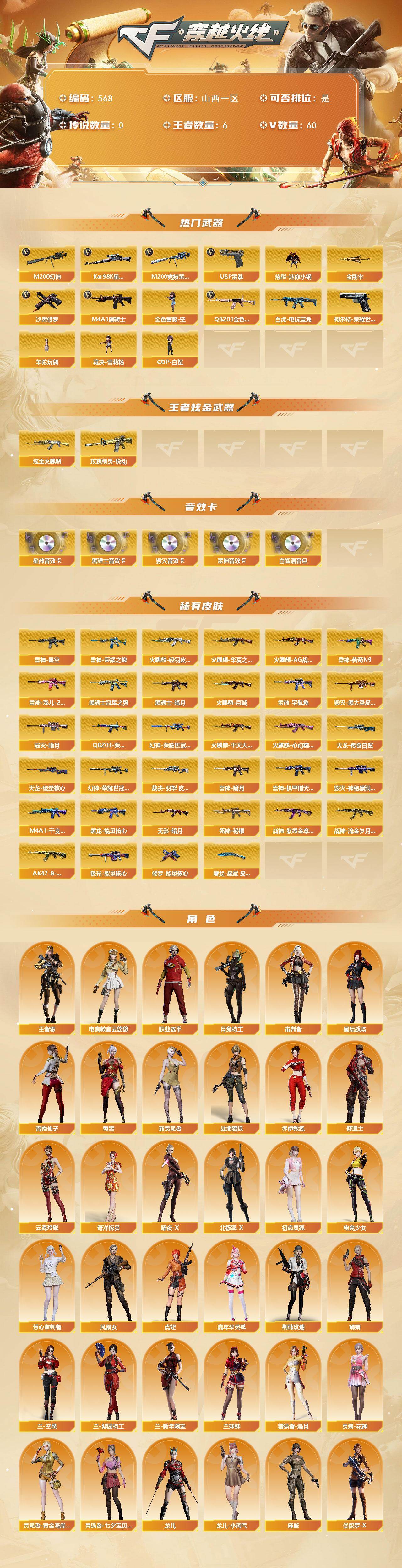 CFCMW421958穿越火线账号详情图2