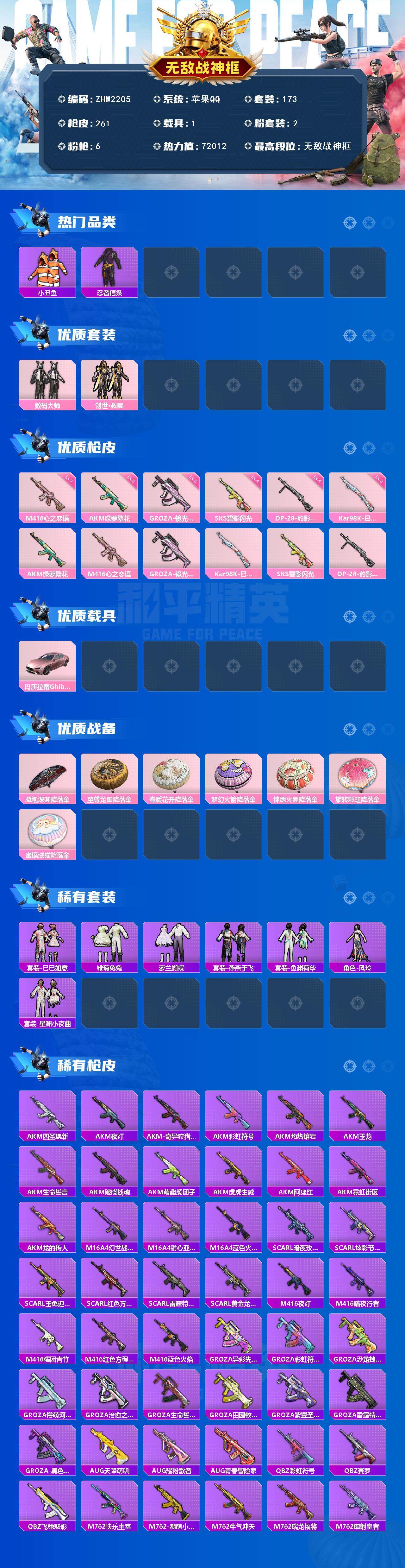 HPLE3447735和平精英账号详情图11