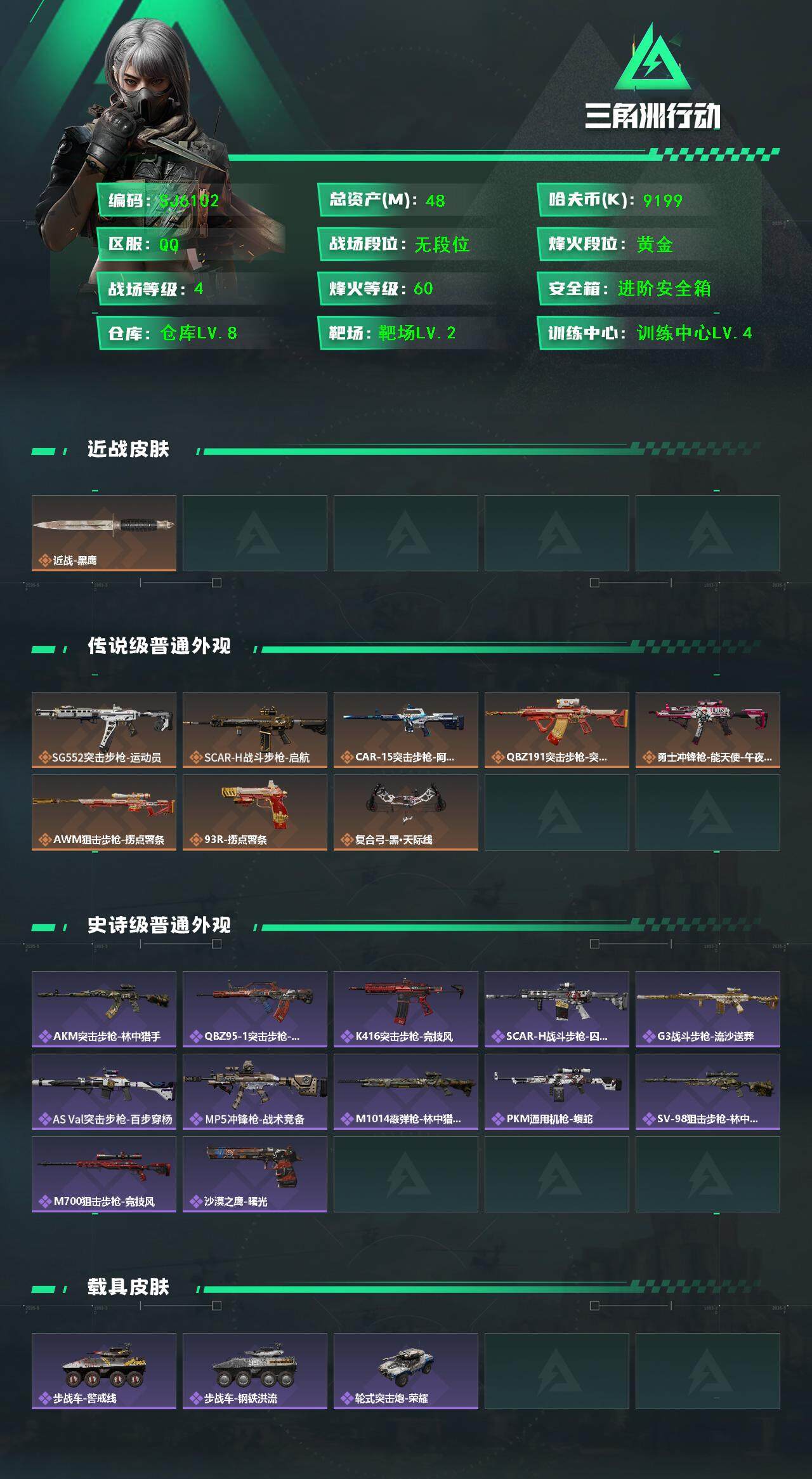 SJZEY399367三角洲行动账号详情图3