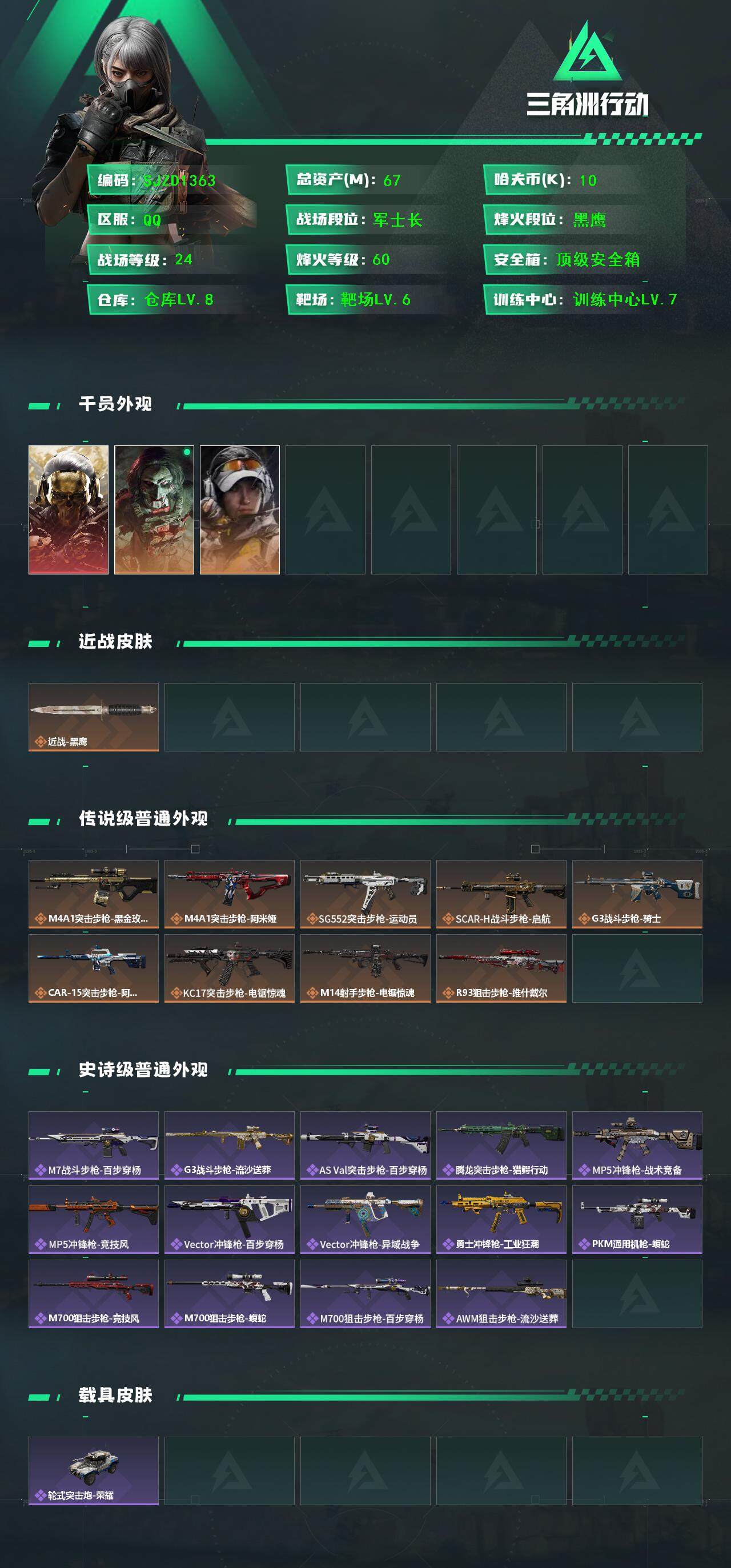 SJZQM399340三角洲行动账号详情图4 SJZQM399340三角洲行动账号详情图4