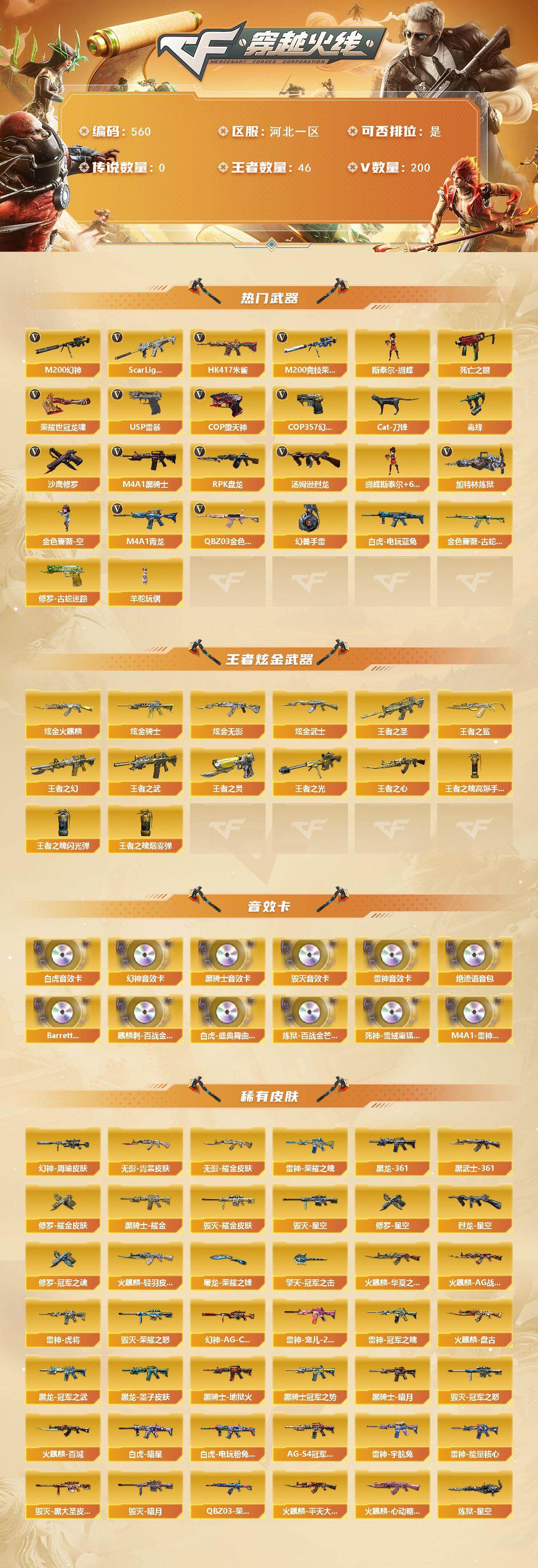 CFCMW422334穿越火线账号详情图2