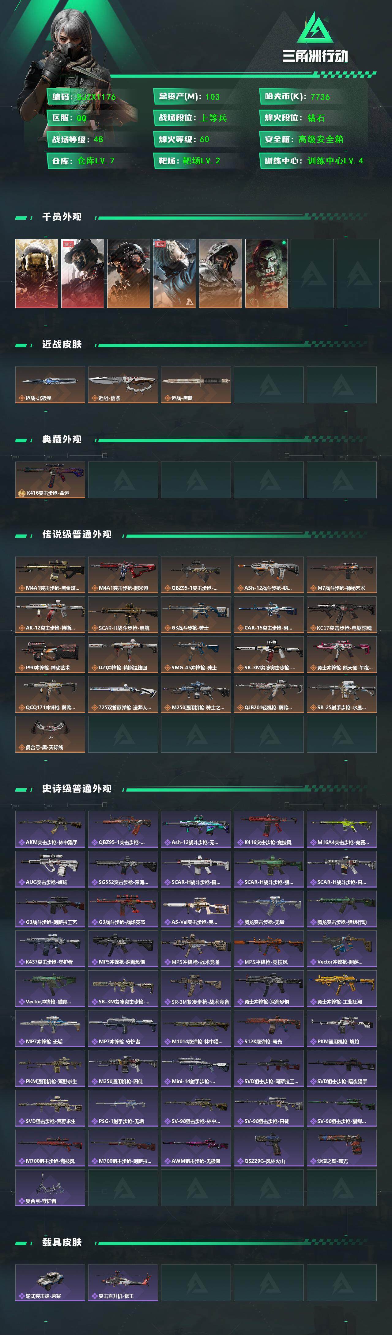 SJZQM3100351三角洲行动账号详情图3