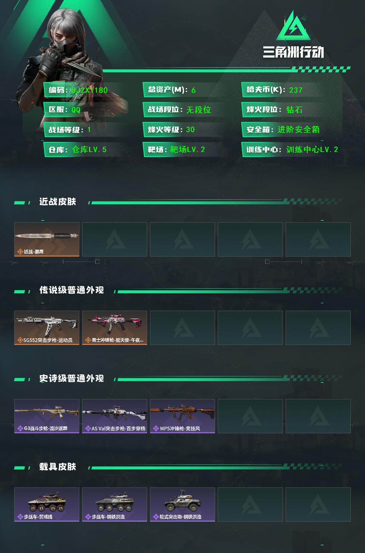 SJZEY3100941三角洲行动账号详情图2