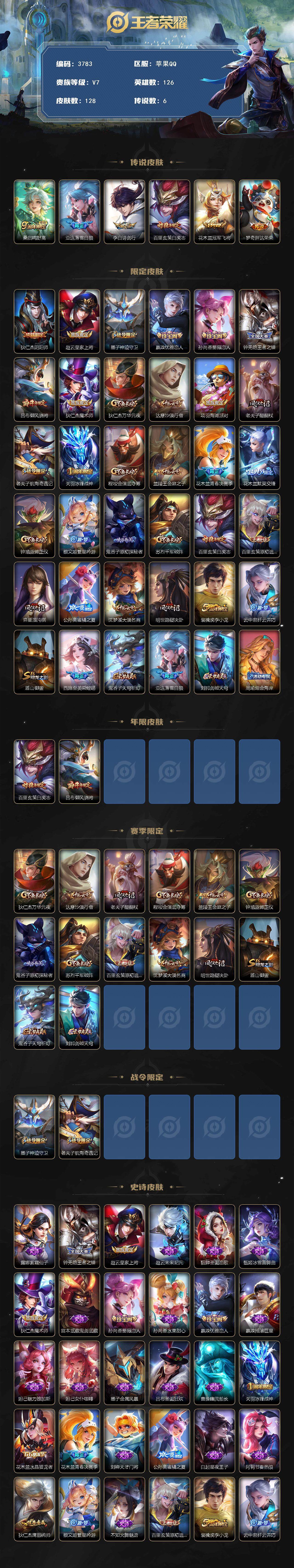 WZQM3477878王者荣耀账号详情图4