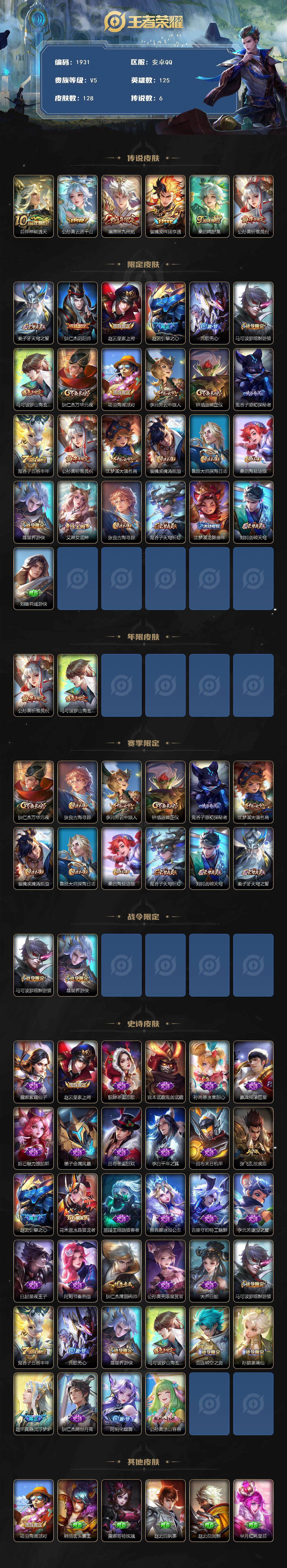 WZCMW3465352王者荣耀账号详情图3