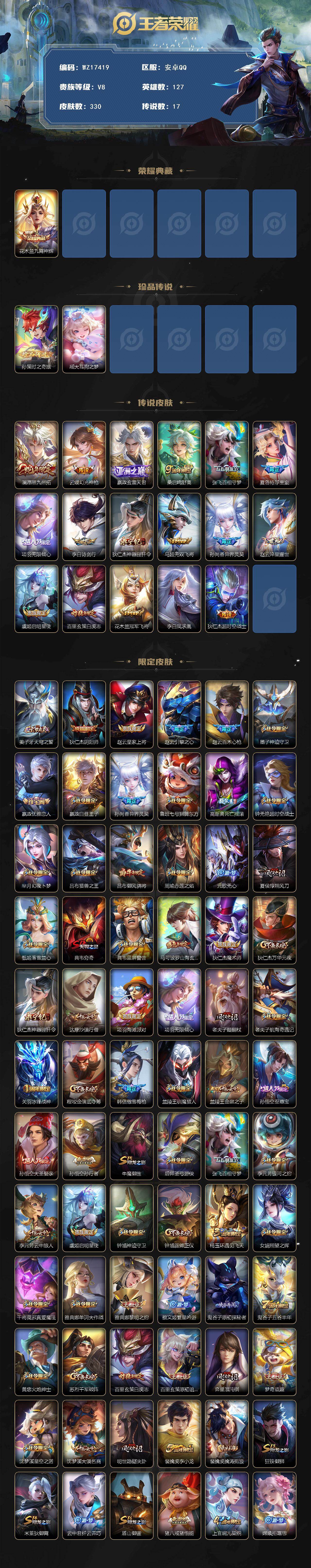 WZ03410568王者荣耀账号详情图2