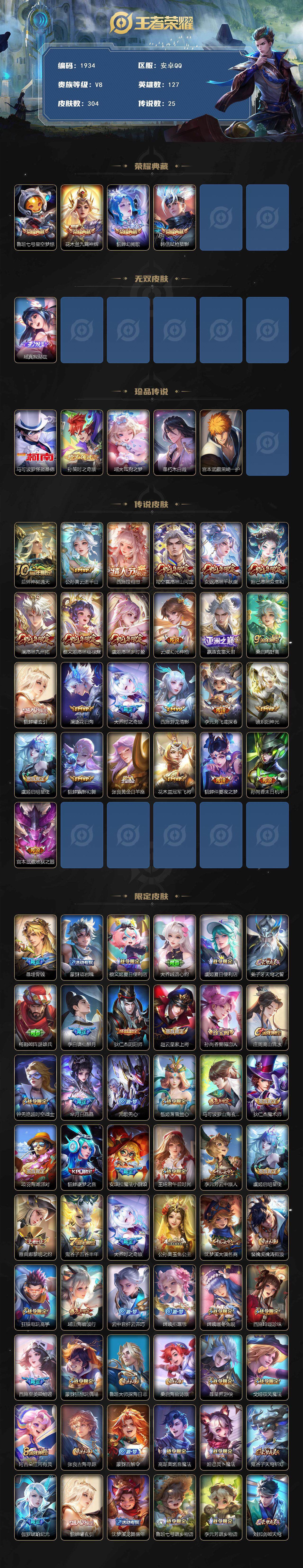 WZCMW3465346王者荣耀账号详情图2