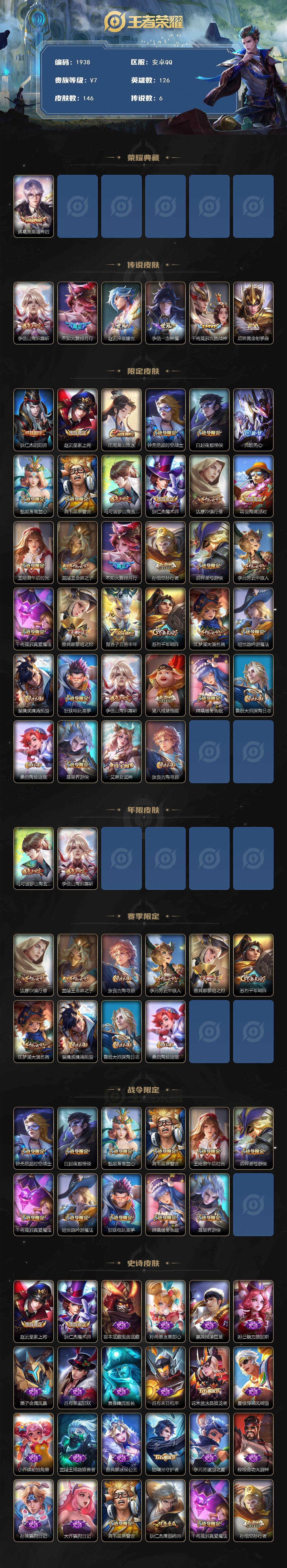 WZCMW3465356王者荣耀账号详情图2