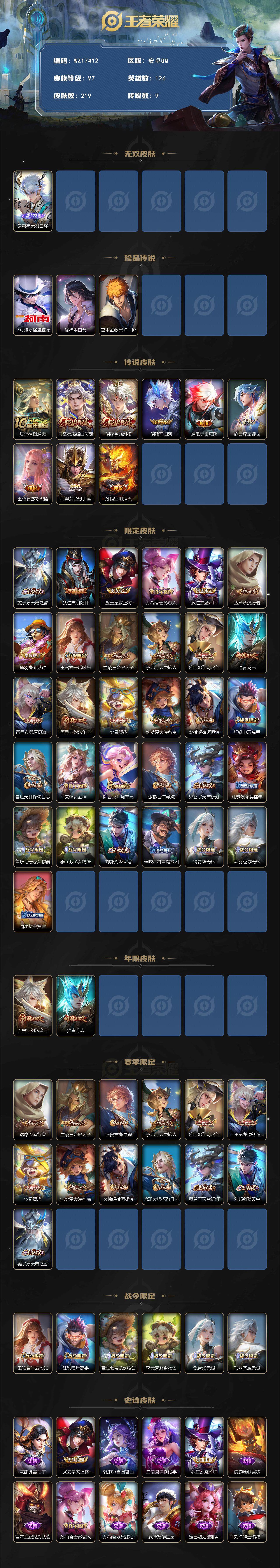 WZ03410562王者荣耀账号详情图2