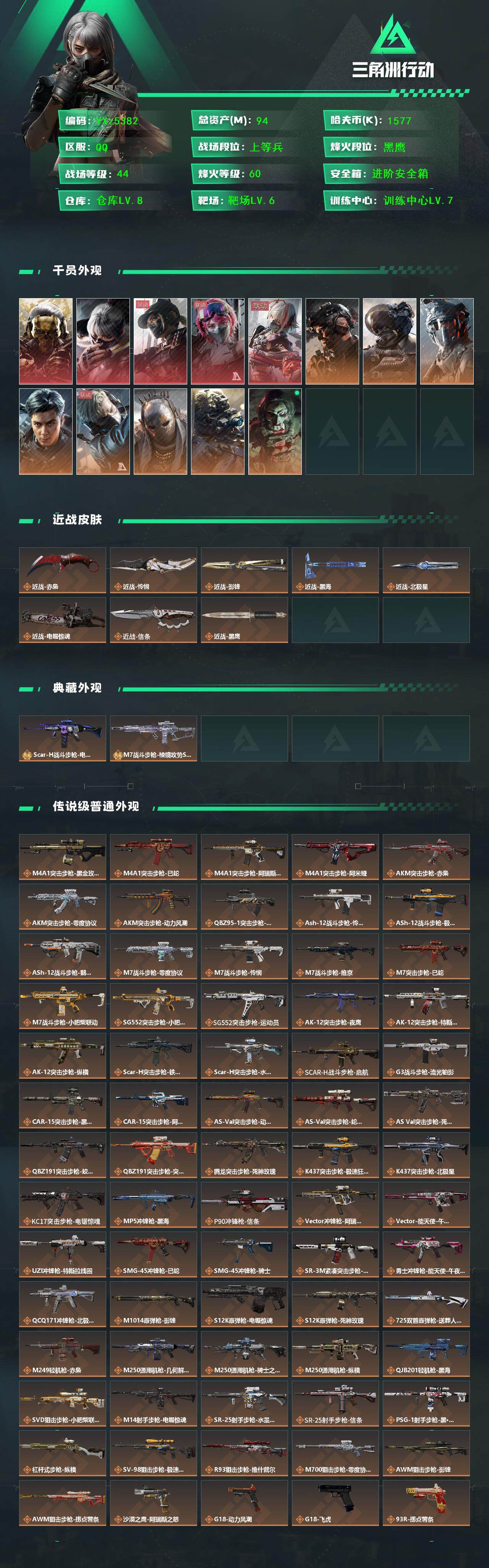 SJZCMW430854三角洲行动账号详情图2