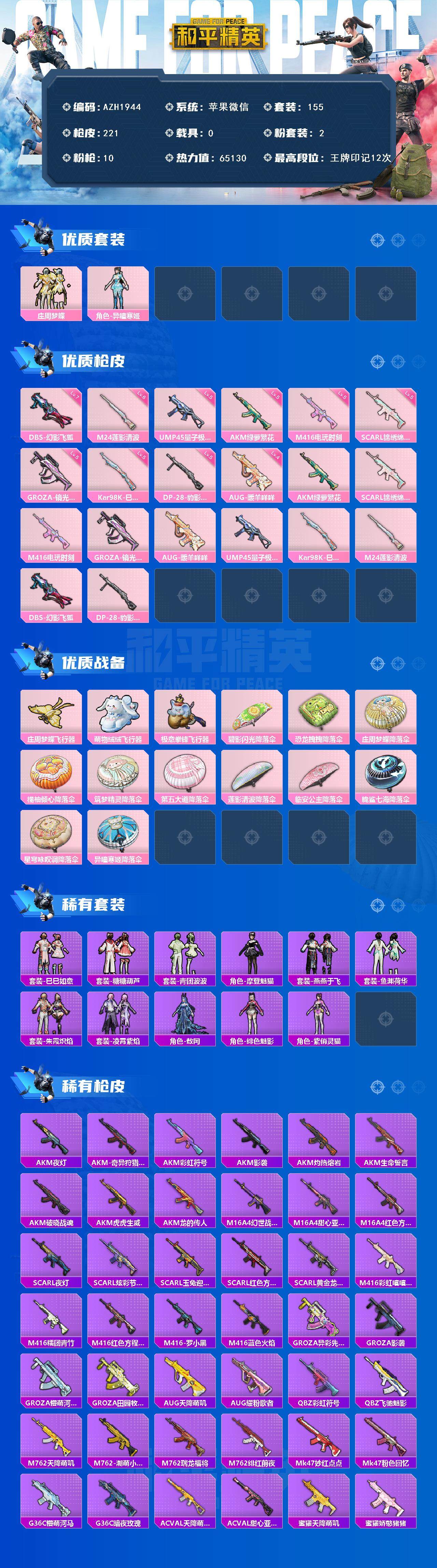 HPCMW3447646和平精英账号详情图3