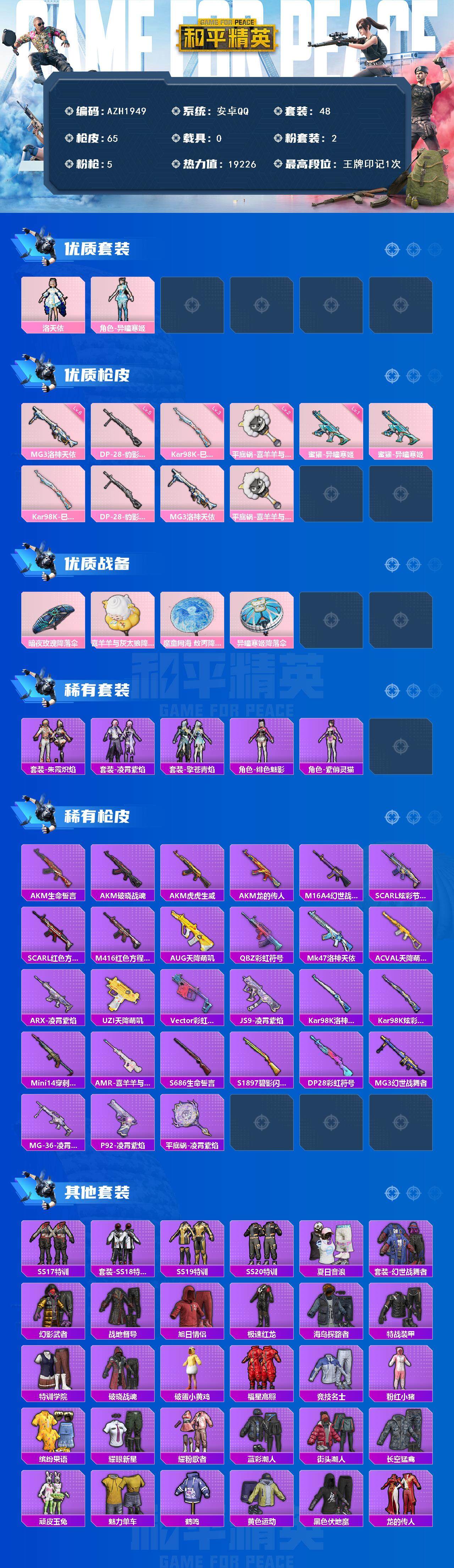 HPQM3447698和平精英账号详情图4