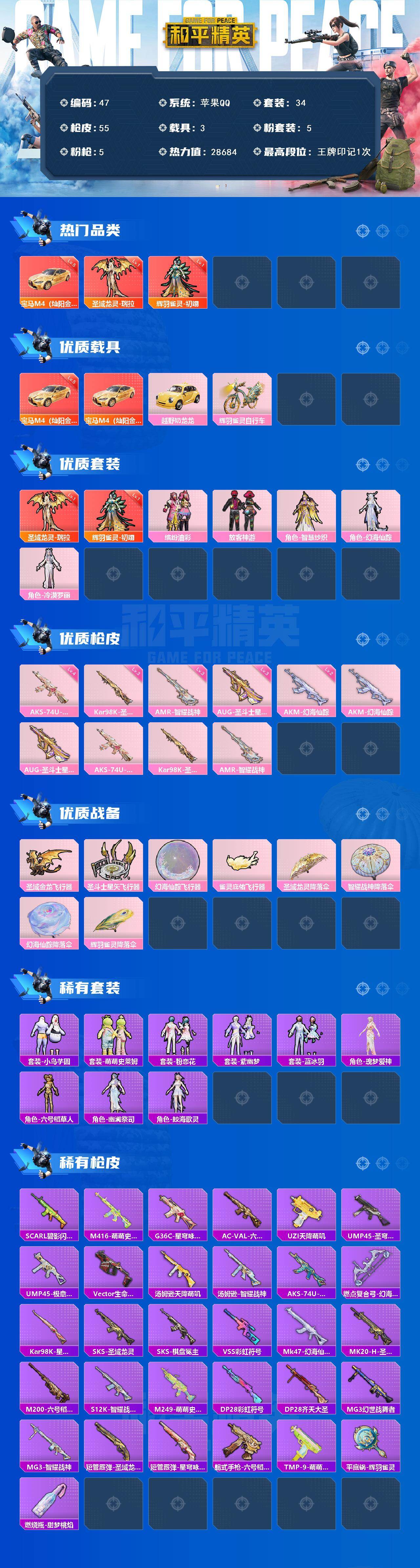 HPCMW450322和平精英账号详情图2