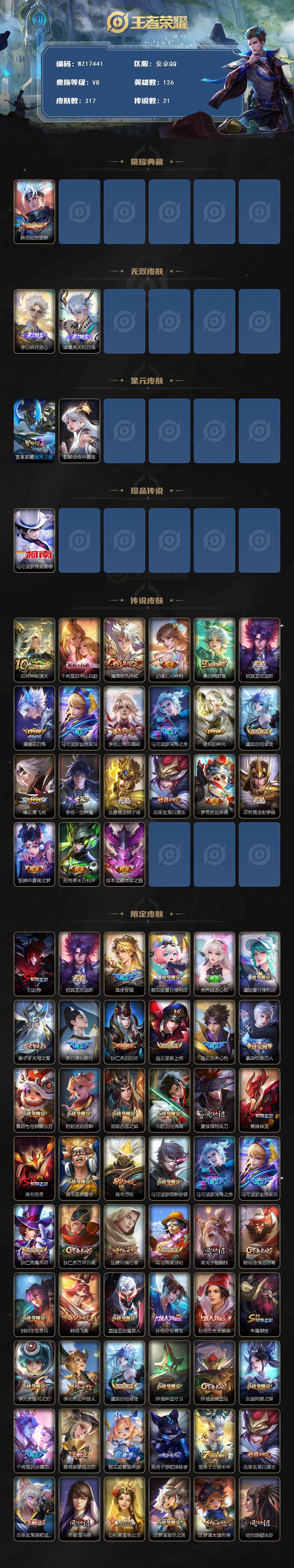 WZ03410578王者荣耀账号详情图2