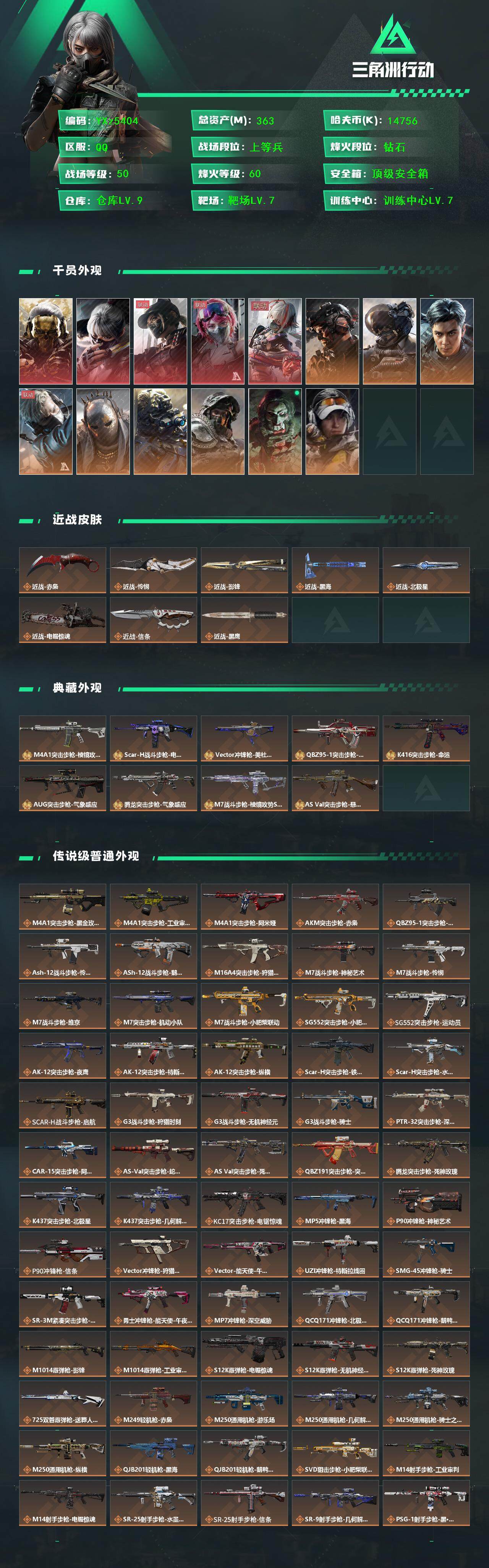 SJZCMW430861三角洲行动账号详情图2