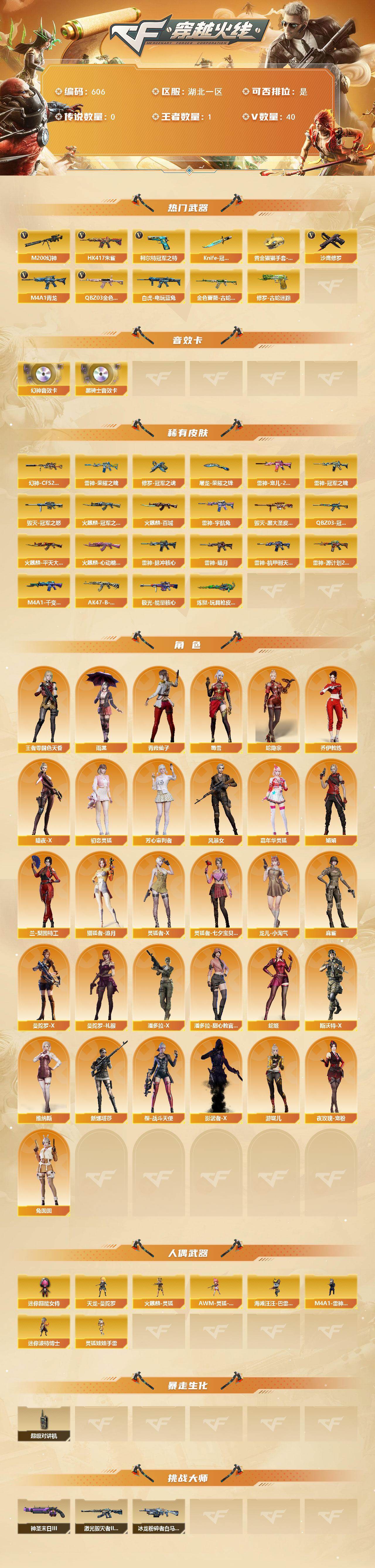 CFCMW421892穿越火线账号详情图3