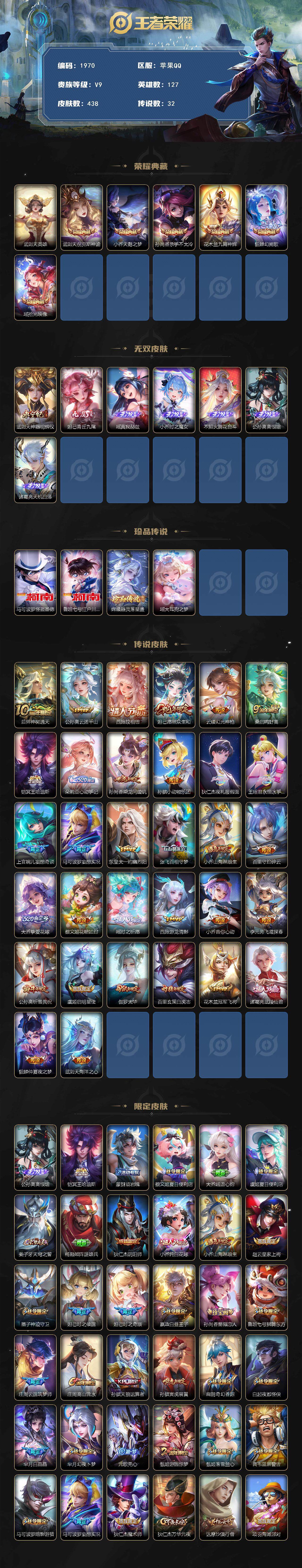 WZCMW3466835王者荣耀账号详情图2