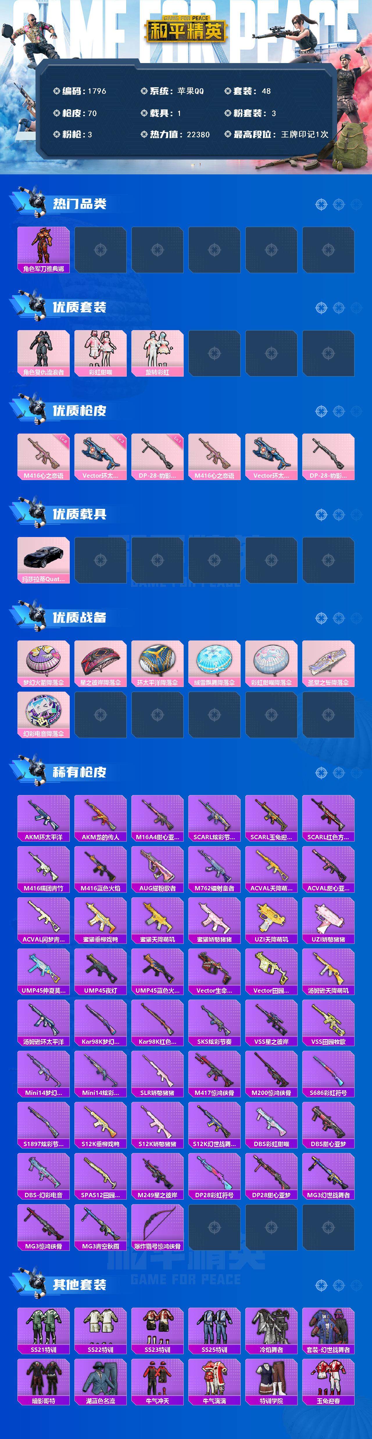 HPCMW3448071和平精英账号详情图2