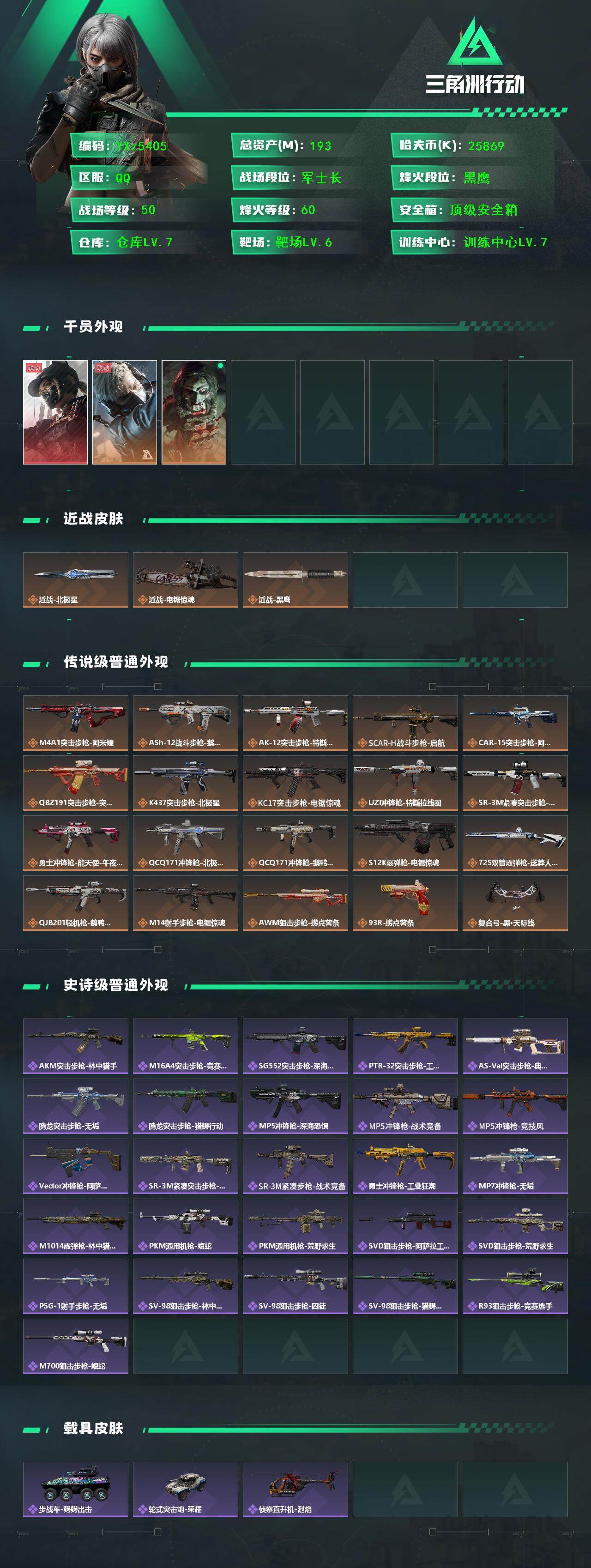 SJZCMW45411三角洲行动账号详情图2