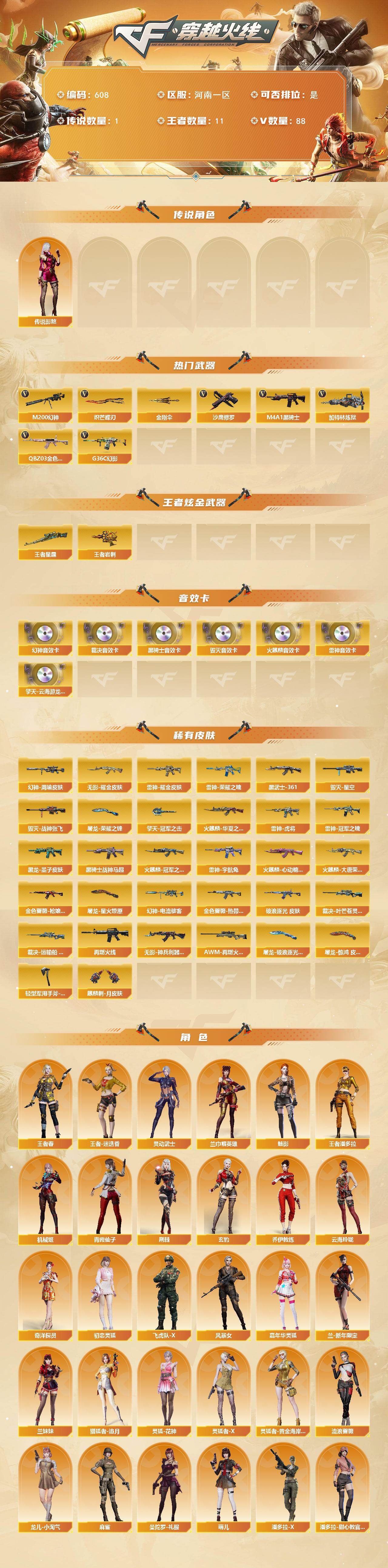 CFCMW422180穿越火线账号详情图2