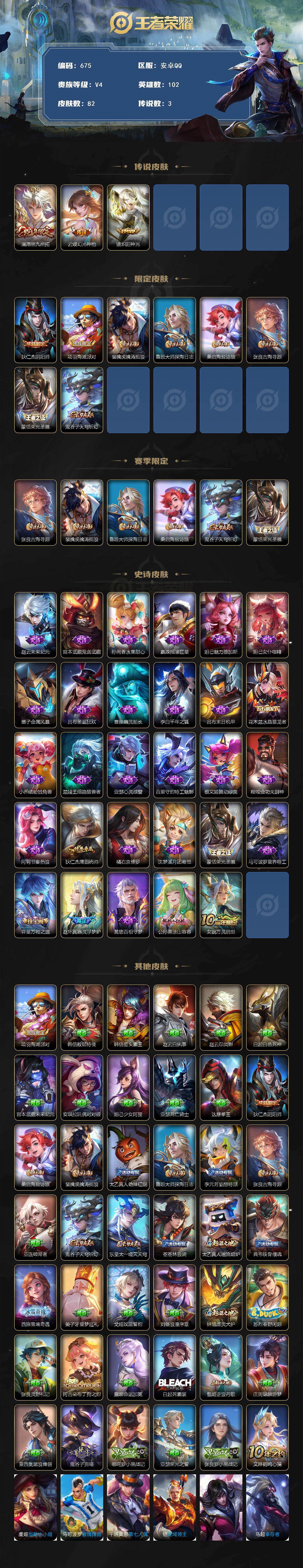 WZKG448717王者荣耀账号详情图3