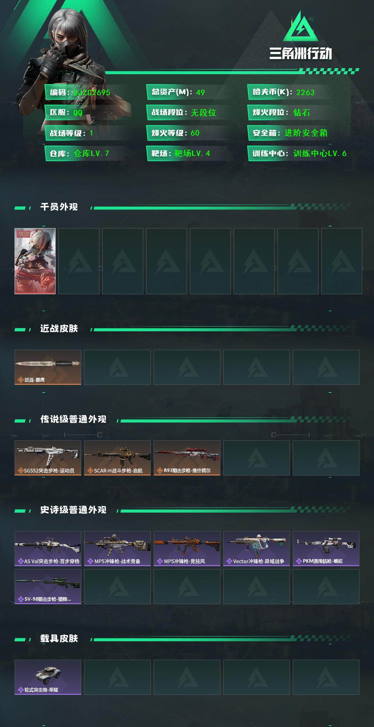 SJZQM399801三角洲行动账号详情图4