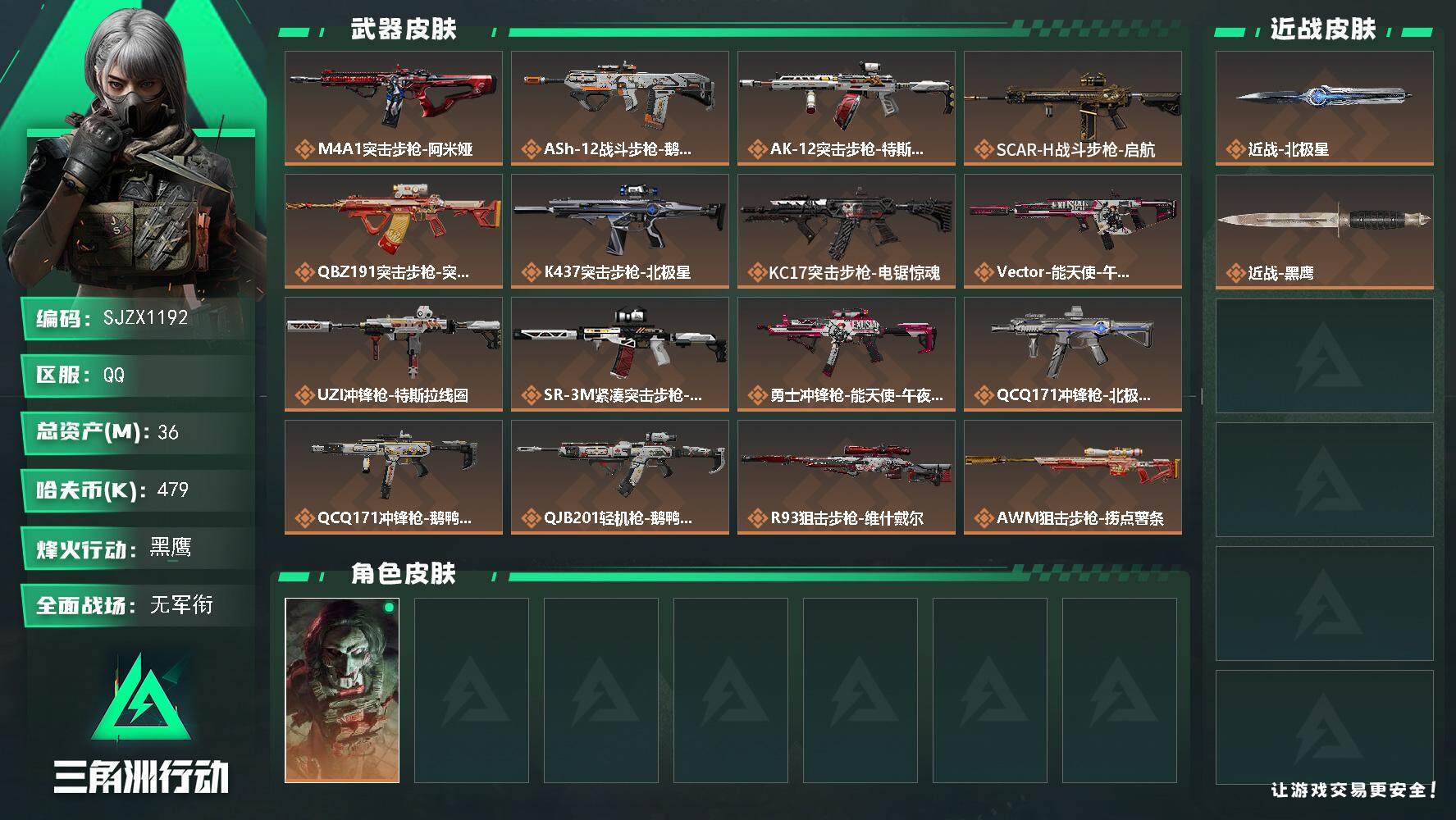 SJZQM3102196三角洲行动账号详情图3