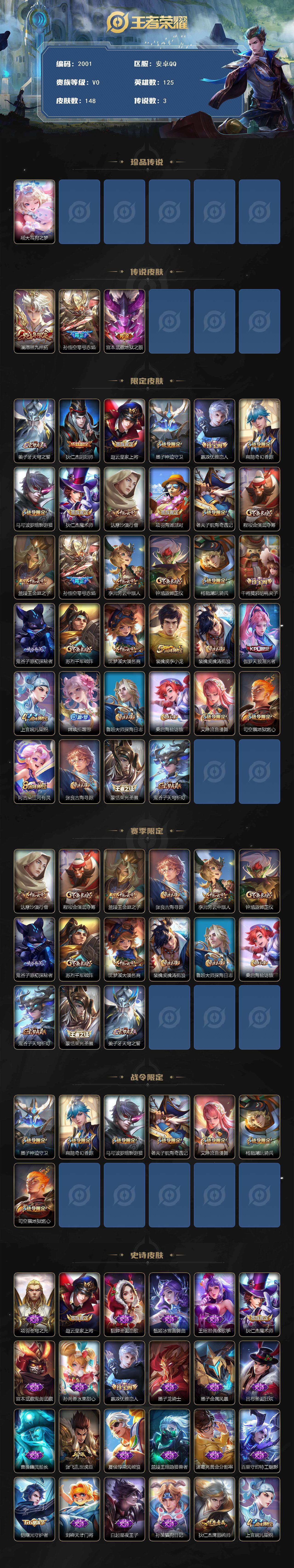 WZCMW3467397王者荣耀账号详情图2