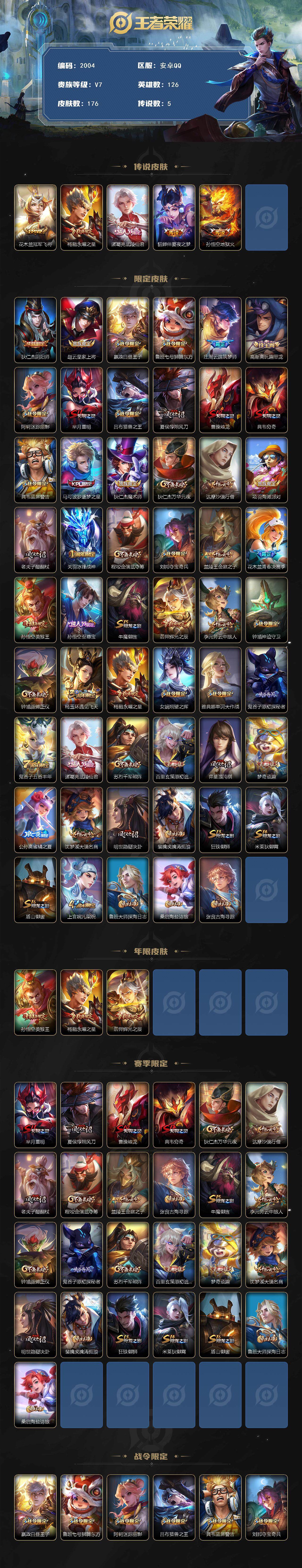 WZCMW3467399王者荣耀账号详情图2