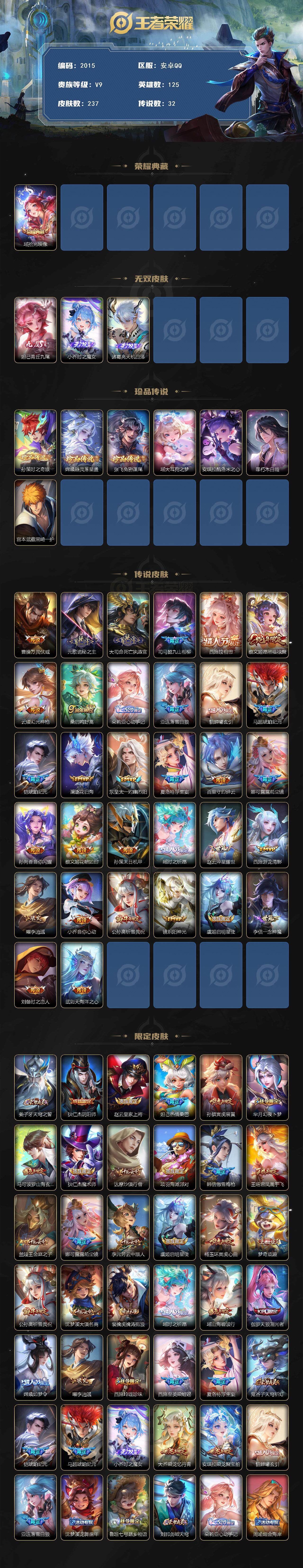 WZCMW3467428王者荣耀账号详情图2