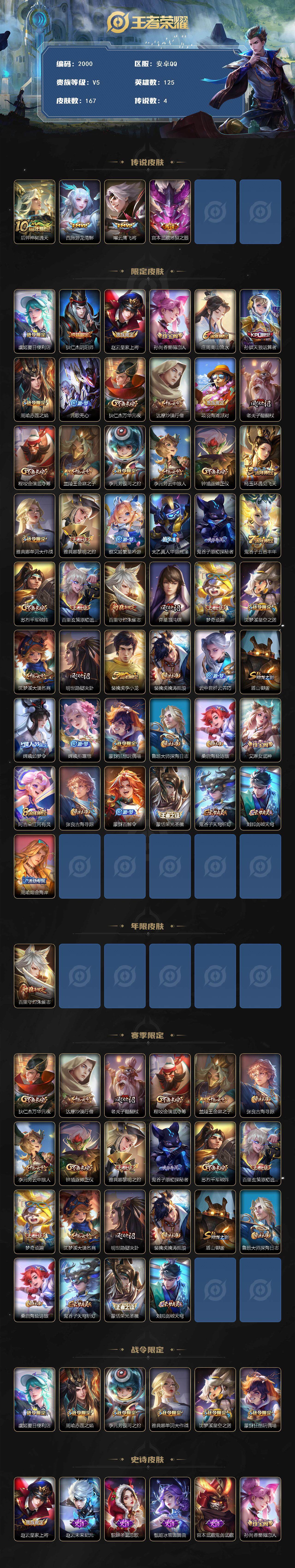 WZCMW3467436王者荣耀账号详情图2