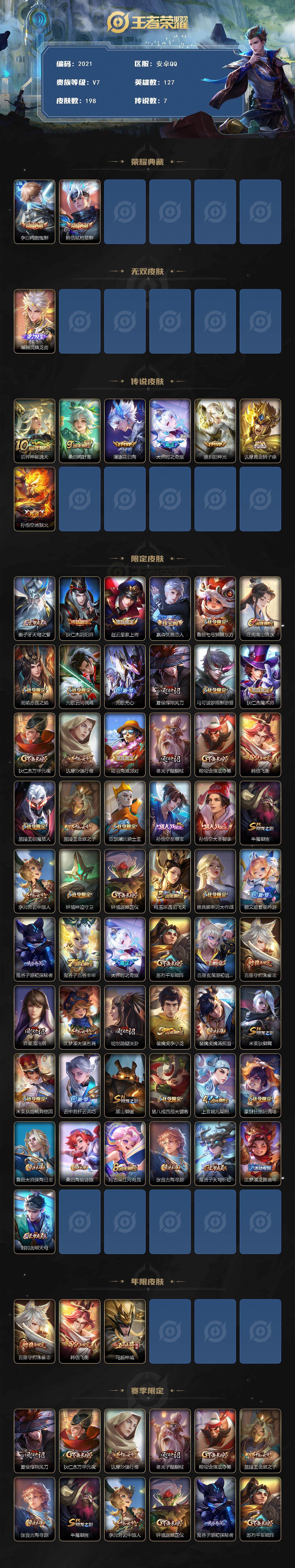 WZCMW3467444王者荣耀账号详情图2