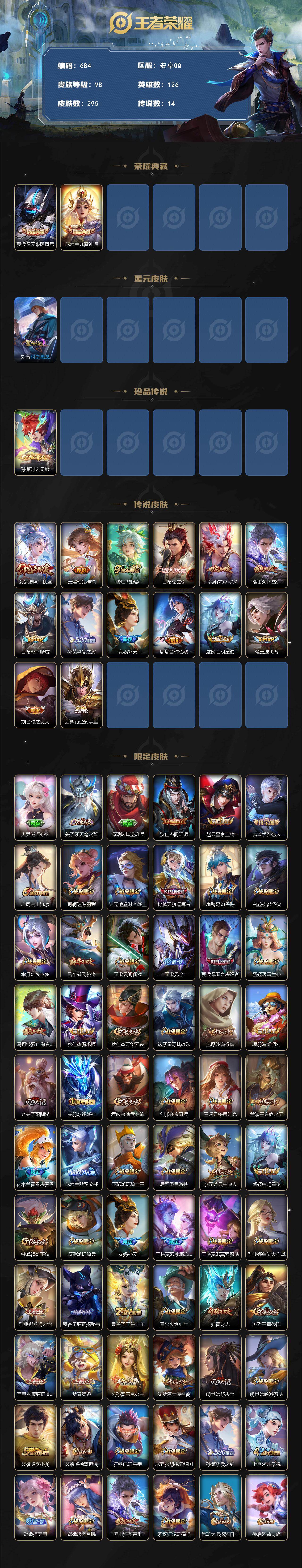 WZKG497287王者荣耀账号详情图3