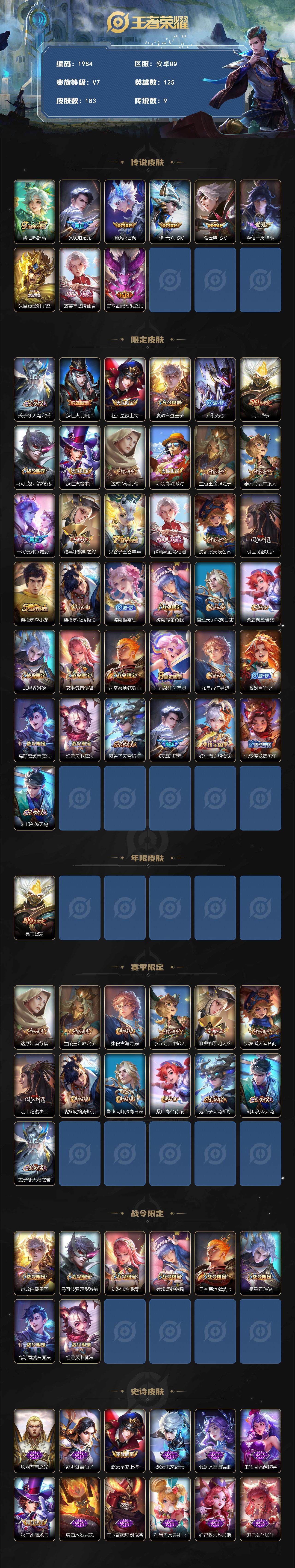 WZCMW3467821王者荣耀账号详情图3