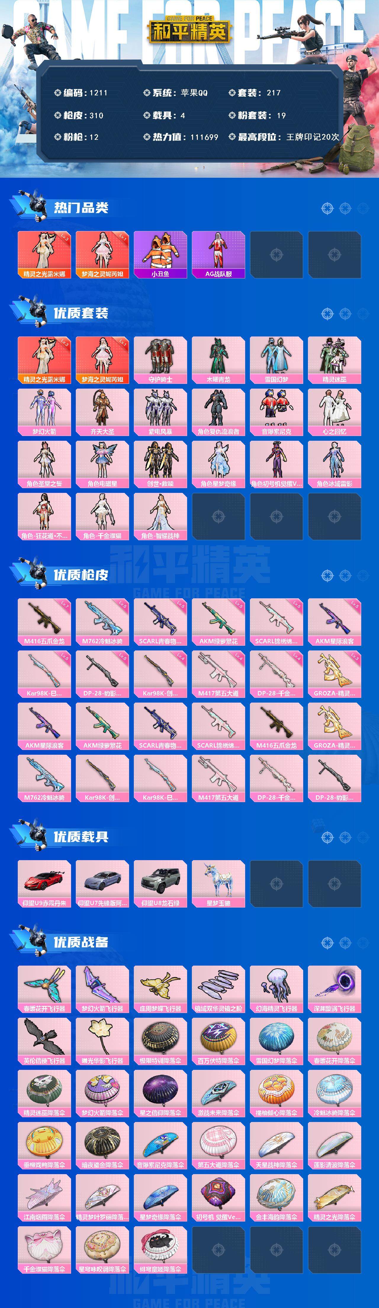 HPQM3448468和平精英账号详情图3