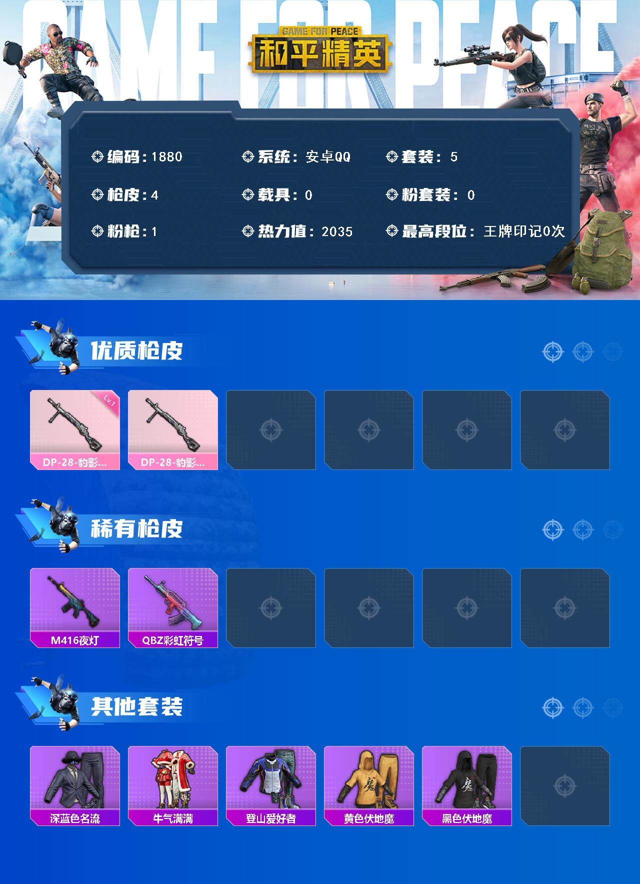 HPCMW3448504和平精英账号详情图2