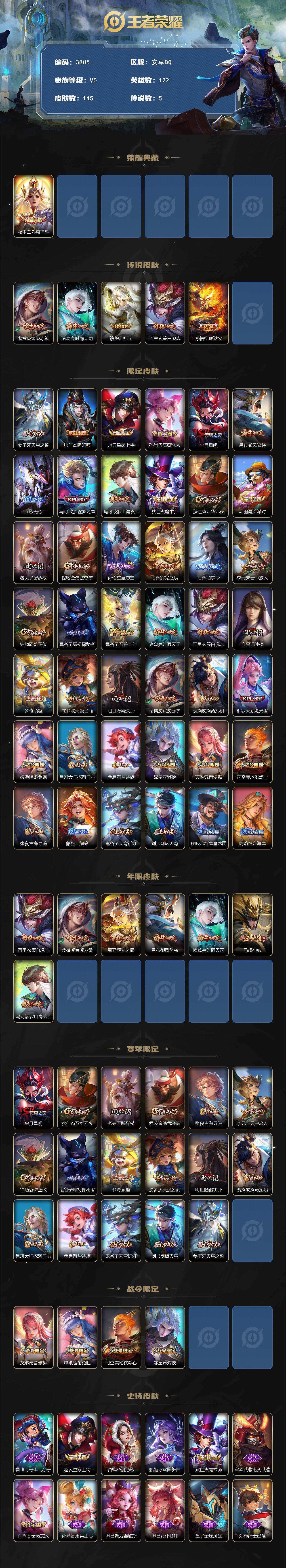 WZQM3477971王者荣耀账号详情图4